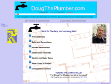 Tablet Screenshot of dougtheplumber.com